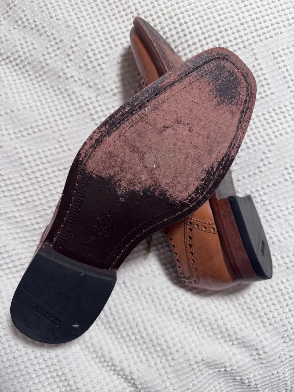 Cole Haan Tan Leather Wingtip Oxfords